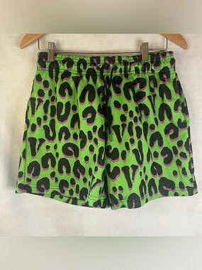 Vlone x Rodman Cheetah Shorts Green Size Medium NWOT